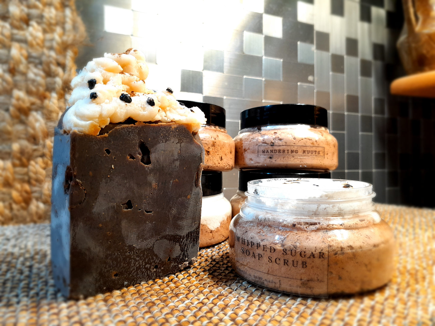 🍫🫐MochaBerry🫐🍫 Whipped Sugar Soap Scrub 5oz