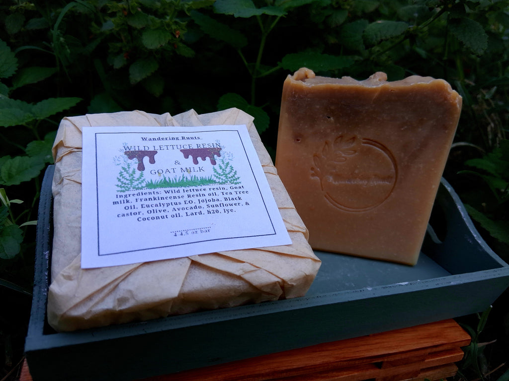Wild Lettuce Resin & Goat Milk Face & Body Bar (cold-process) *Seasonal Only*