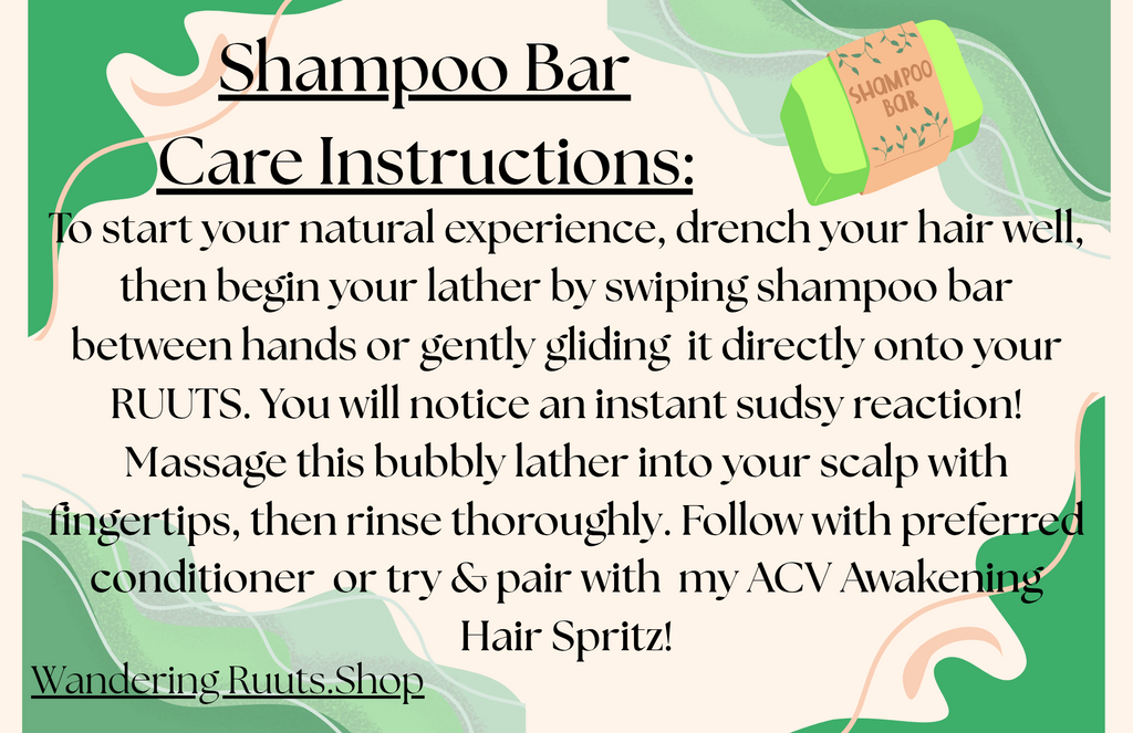 ACV Shampoo Bars: Tangerine & Creame Dream (2-pk of 2.5oz bars) *Rice-based*