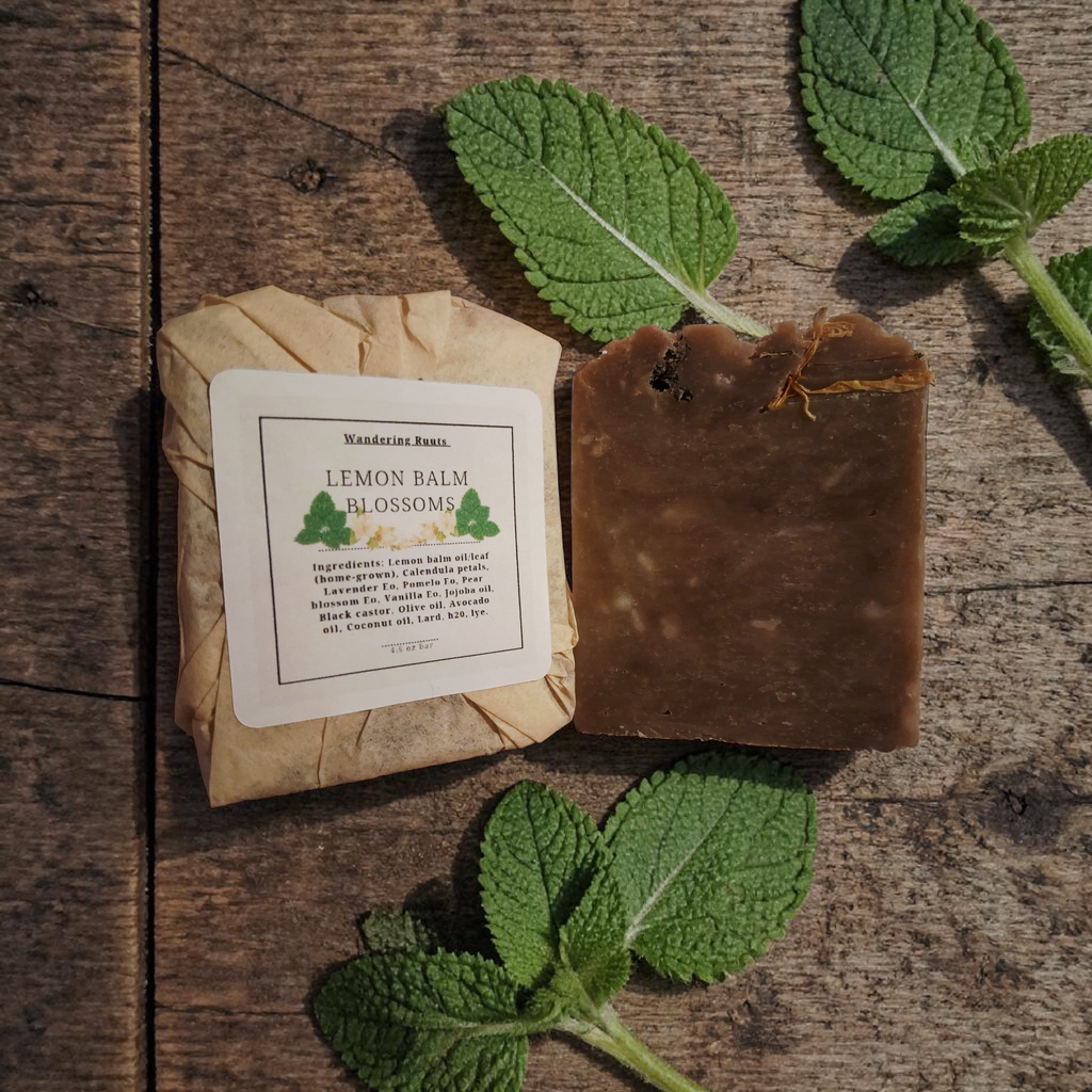 Lemon Balm Blossoms Face & Body Bar (hp)