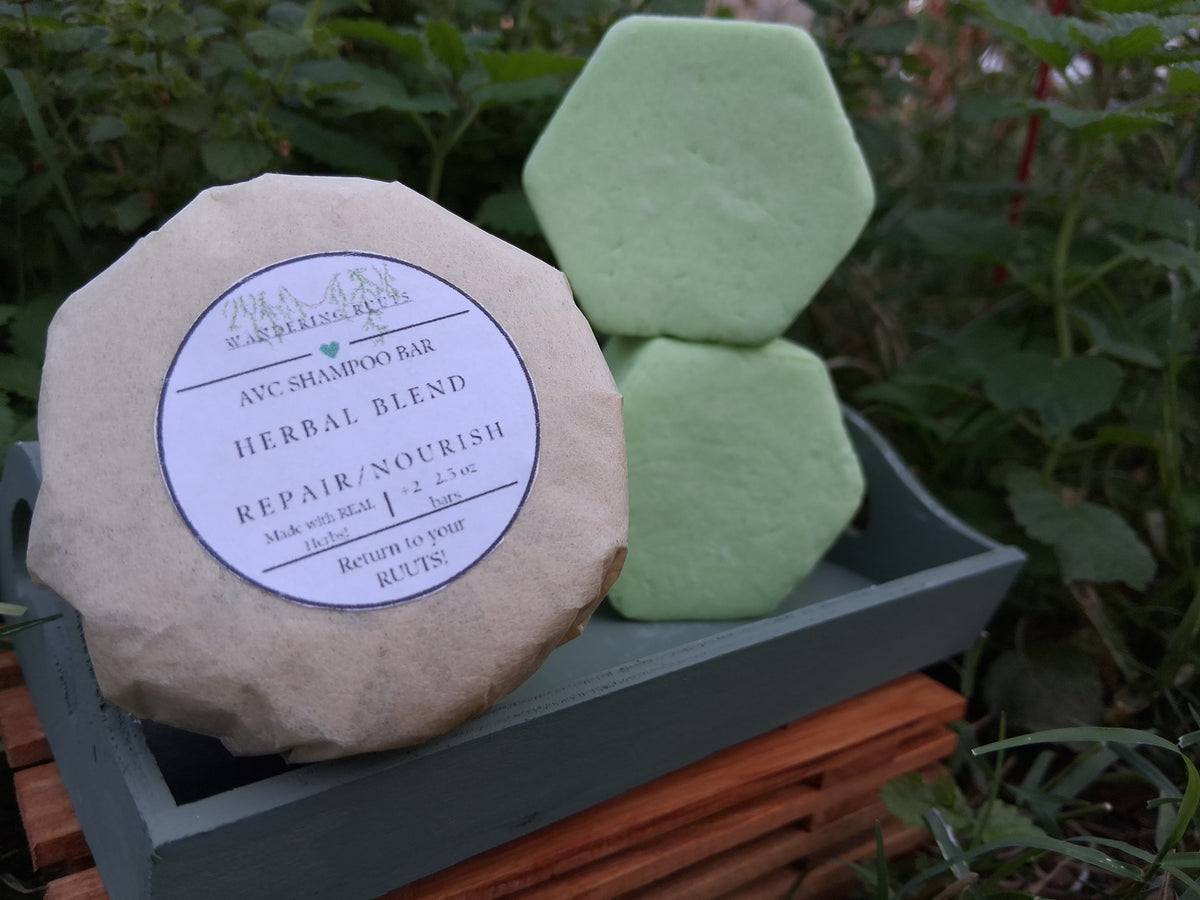AVC Shampoo Bars: Herbal Blend (2-pk of 2.5oz bars) *Rice-based*