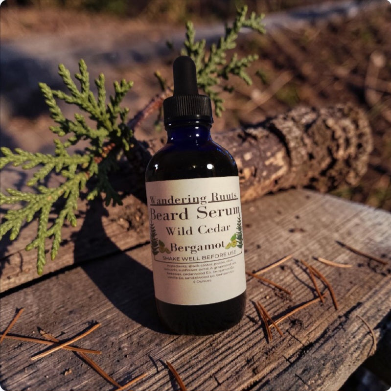 Beard Serum- Wild Cedar🌲Bergamot🍋‍🟩 (4.oz)