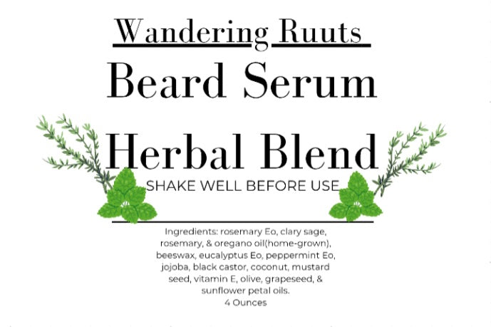 Beard Serum- 🌿Herbal Blend🌿 for growth (4.oz)
