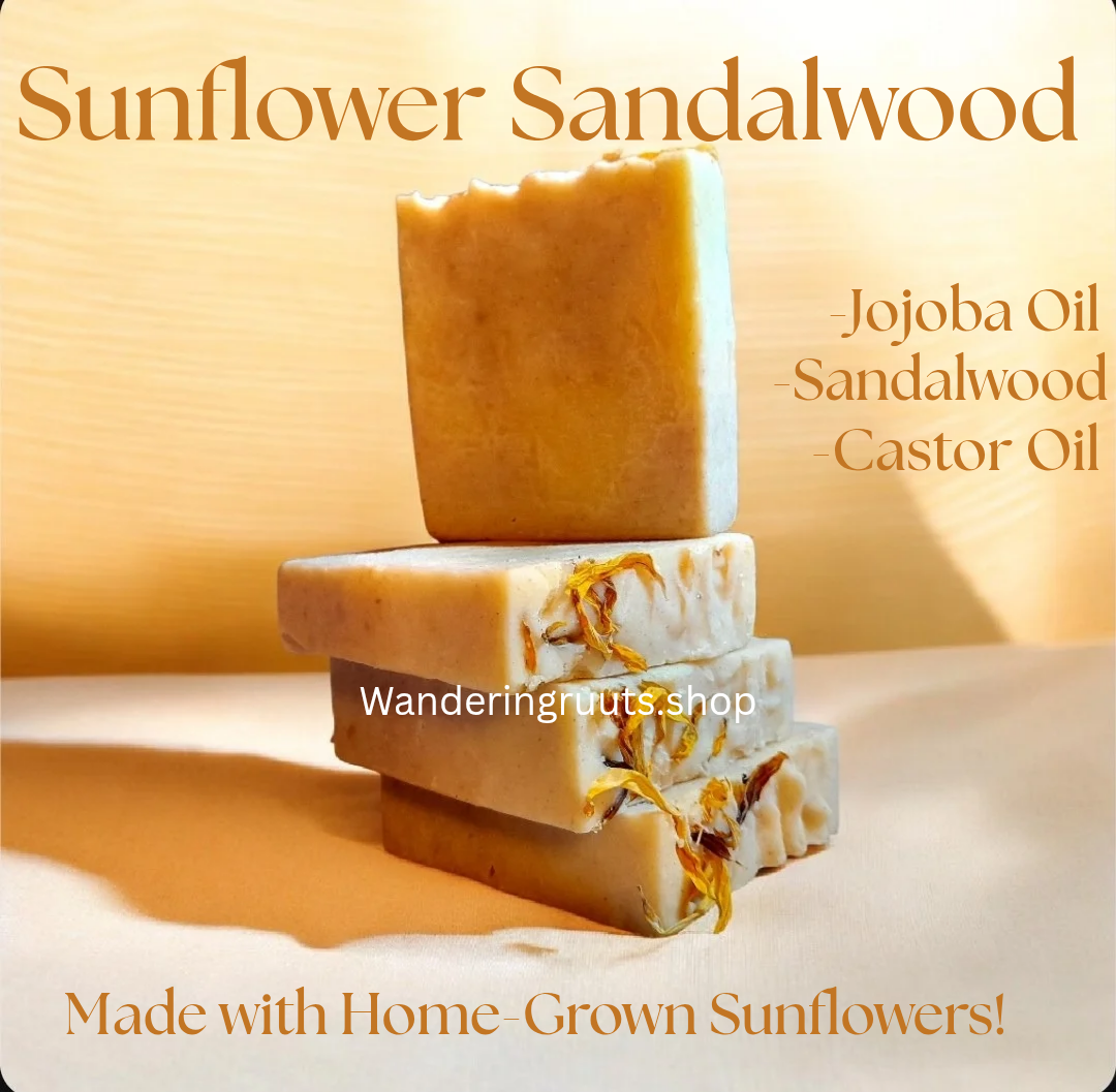 Sunflower🌻Sandalwood Face & Body Bar (cp)