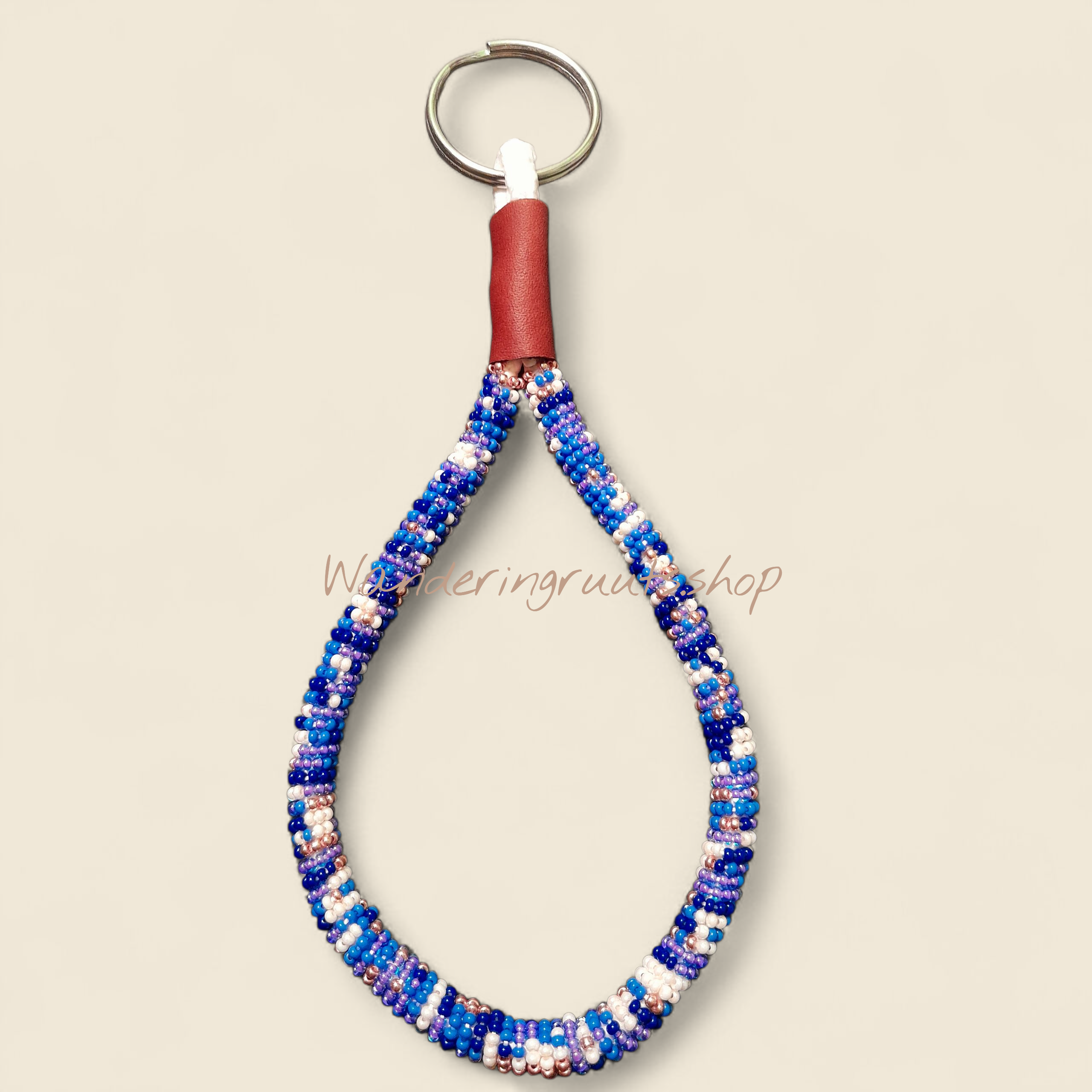 Beaded Keychain Wristlet (M) NightSky Themed